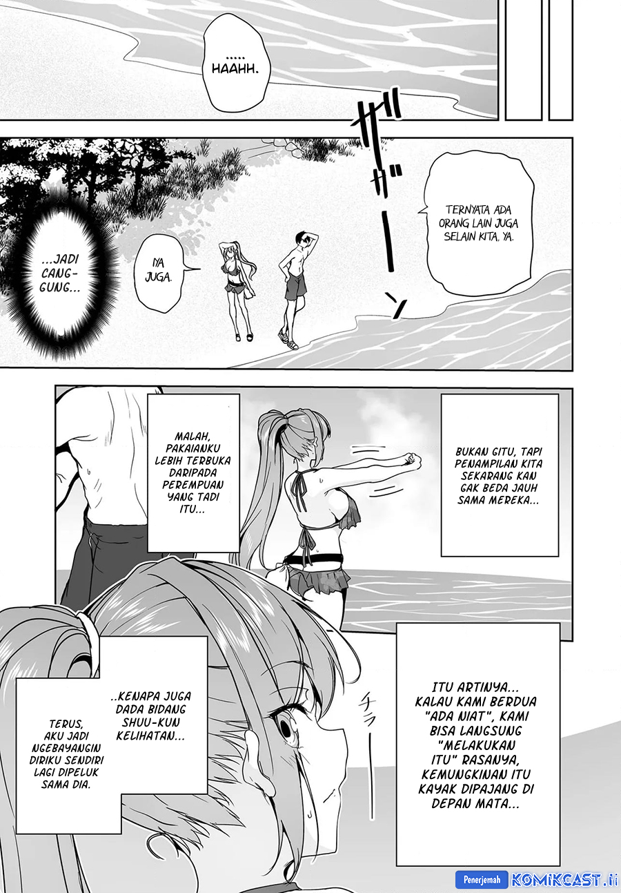 Baca Komik Danshi dato Omotteita Osananajimi to no Shinkon Seikatsu ga Umakuiki sugiru Kudan ni Tsuite Chapter 16.1 halaman 14