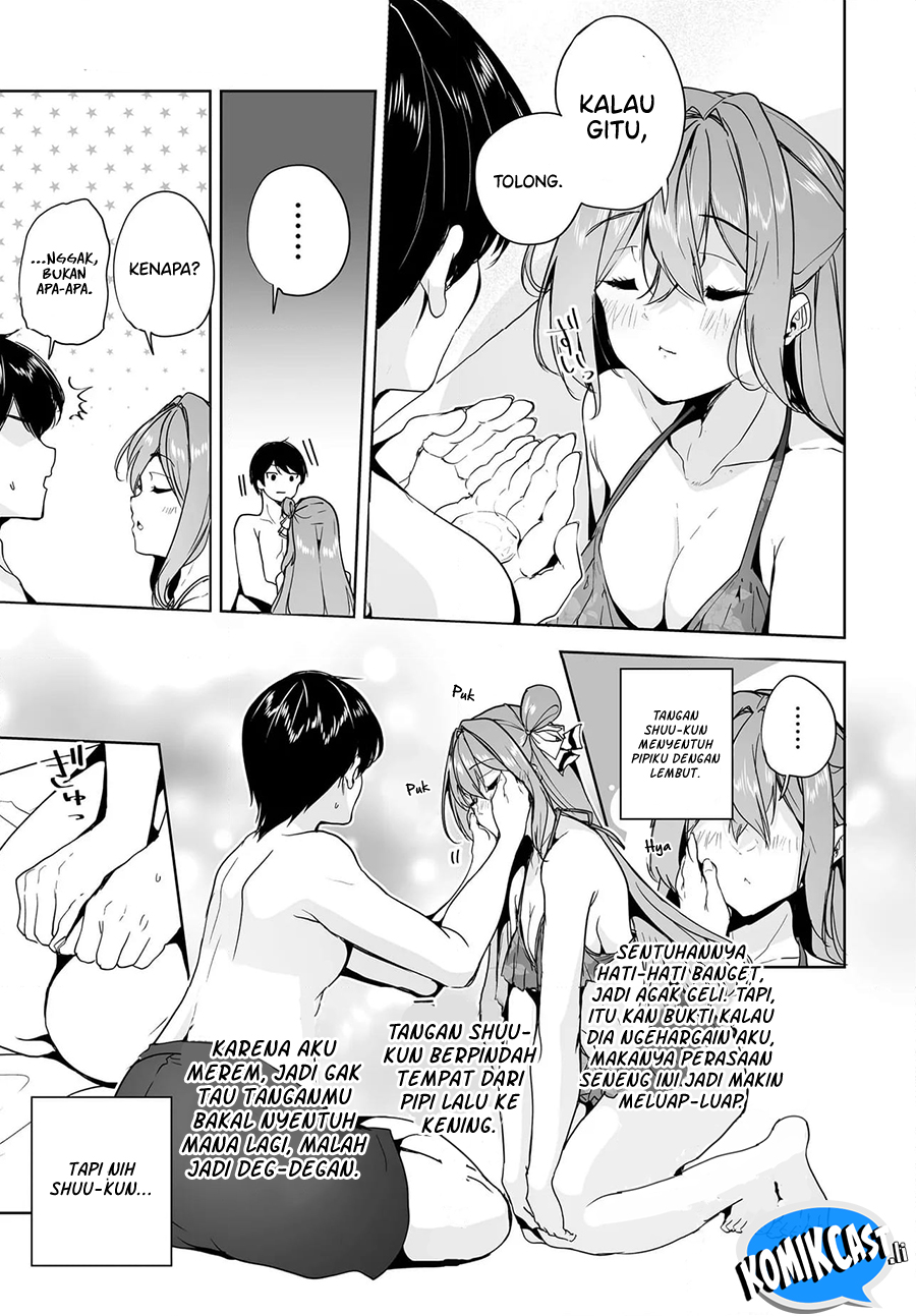 Baca Komik Danshi dato Omotteita Osananajimi to no Shinkon Seikatsu ga Umakuiki sugiru Kudan ni Tsuite Chapter 16.1 halaman 8