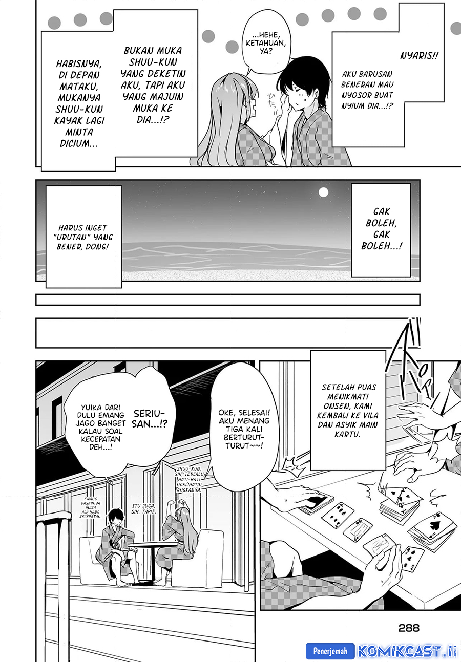 Baca Komik Danshi dato Omotteita Osananajimi to no Shinkon Seikatsu ga Umakuiki sugiru Kudan ni Tsuite Chapter 16.2 halaman 9