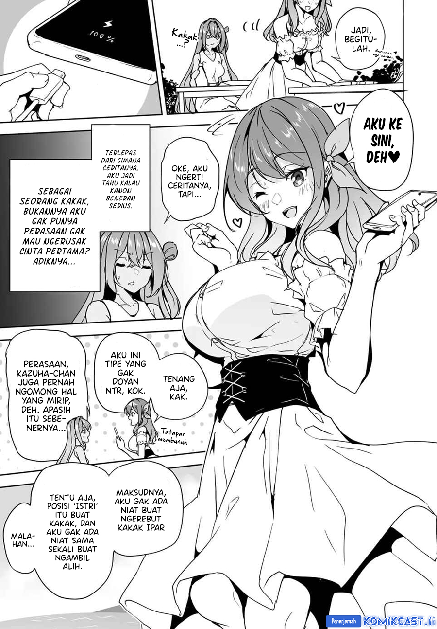 Baca Komik Danshi dato Omotteita Osananajimi to no Shinkon Seikatsu ga Umakuiki sugiru Kudan ni Tsuite Chapter 17.1 halaman 16