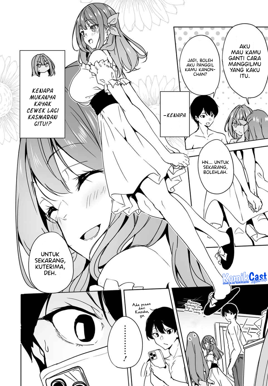 Baca Komik Danshi dato Omotteita Osananajimi to no Shinkon Seikatsu ga Umakuiki sugiru Kudan ni Tsuite Chapter 17.1 halaman 9