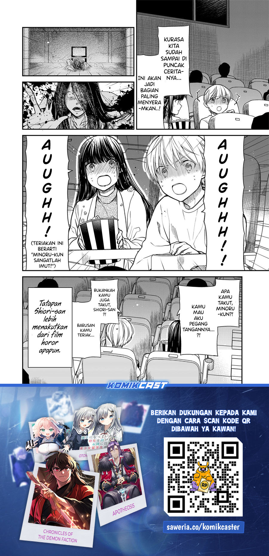 Danshi Koukousei wo Yashinaitai Onee-san no Hanashi.  Chapter 320