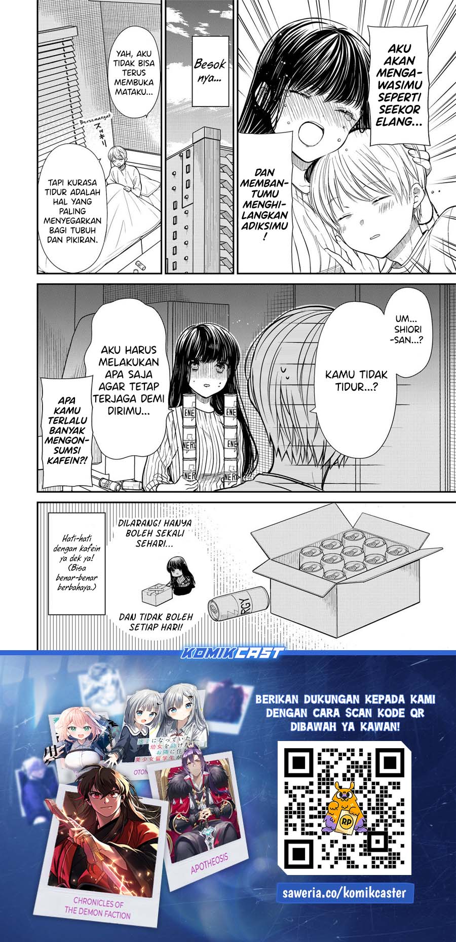 Danshi Koukousei wo Yashinaitai Onee-san no Hanashi.  Chapter 324