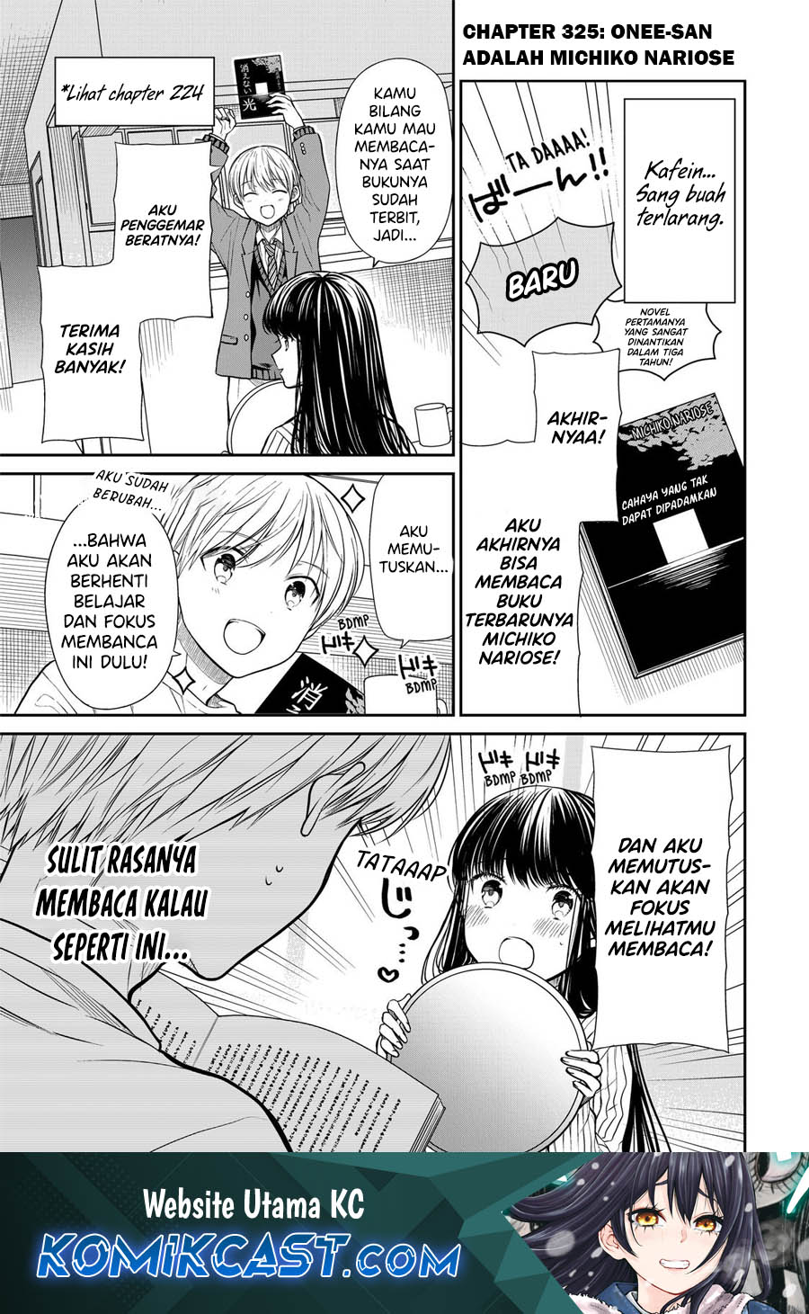 Danshi Koukousei wo Yashinaitai Onee-san no Hanashi.  Chapter 325