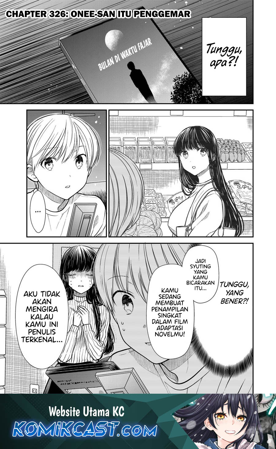 Danshi Koukousei wo Yashinaitai Onee-san no Hanashi.  Chapter 326