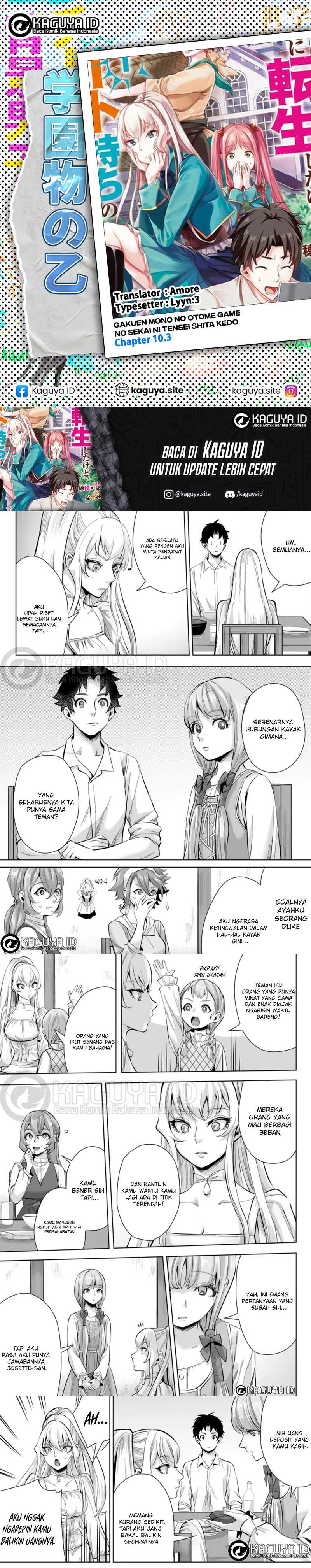 Gakuenmono No Otome Game No Sekai Ni Tensei Shita Kedo, Cheat-Mochi No Haikei Danshi Seitodatta You Desu Chapter 10.3 page 2