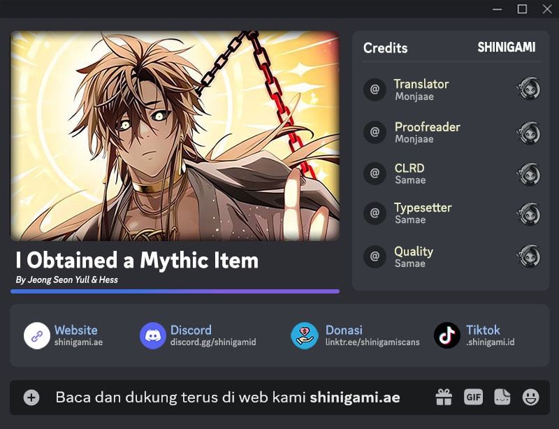 I Obtained a Mythic Item  Chapter 128