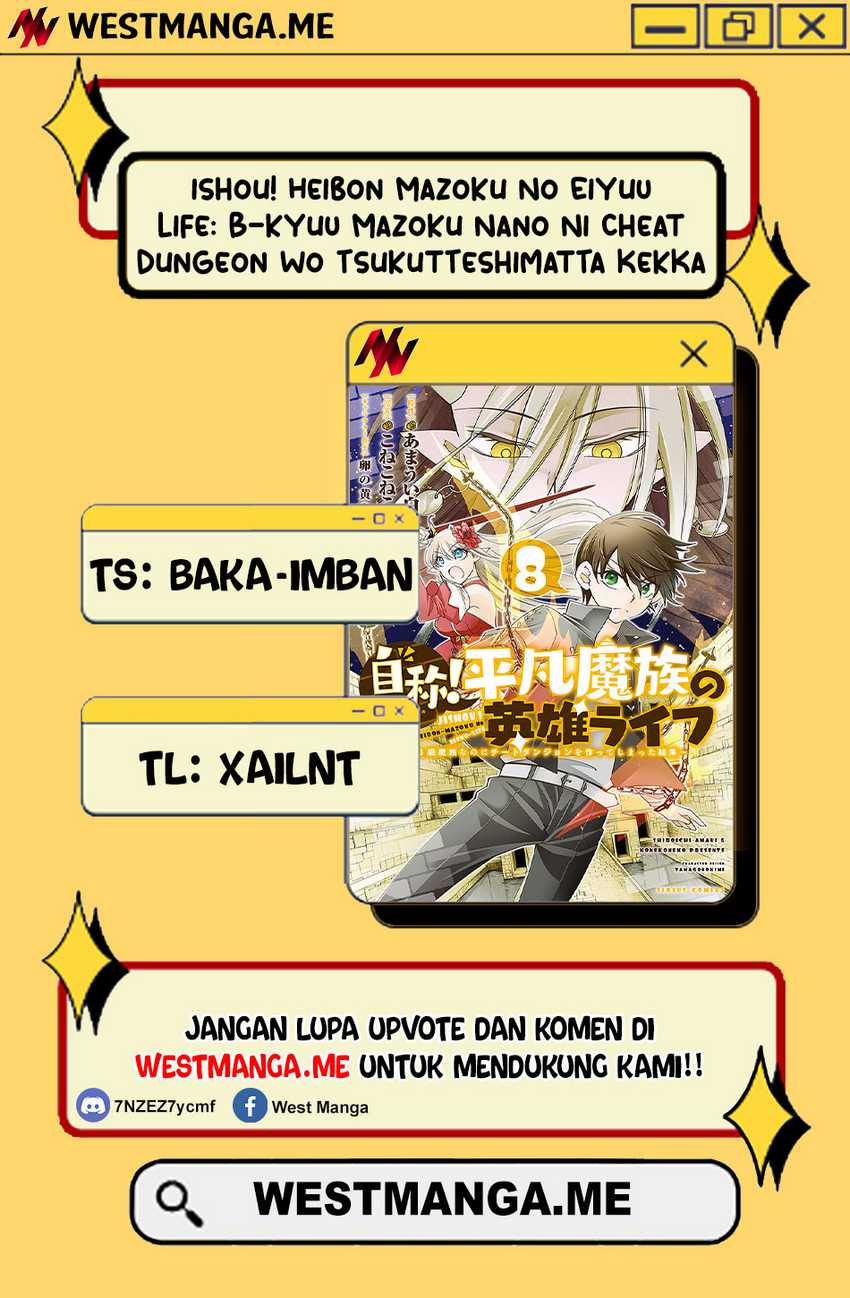 Jishou! Heibon Mazoku no Eiyuu Life: B-kyuu Mazoku nano ni Cheat Dungeon wo Tsukutteshimatta Kekka Chapter 53