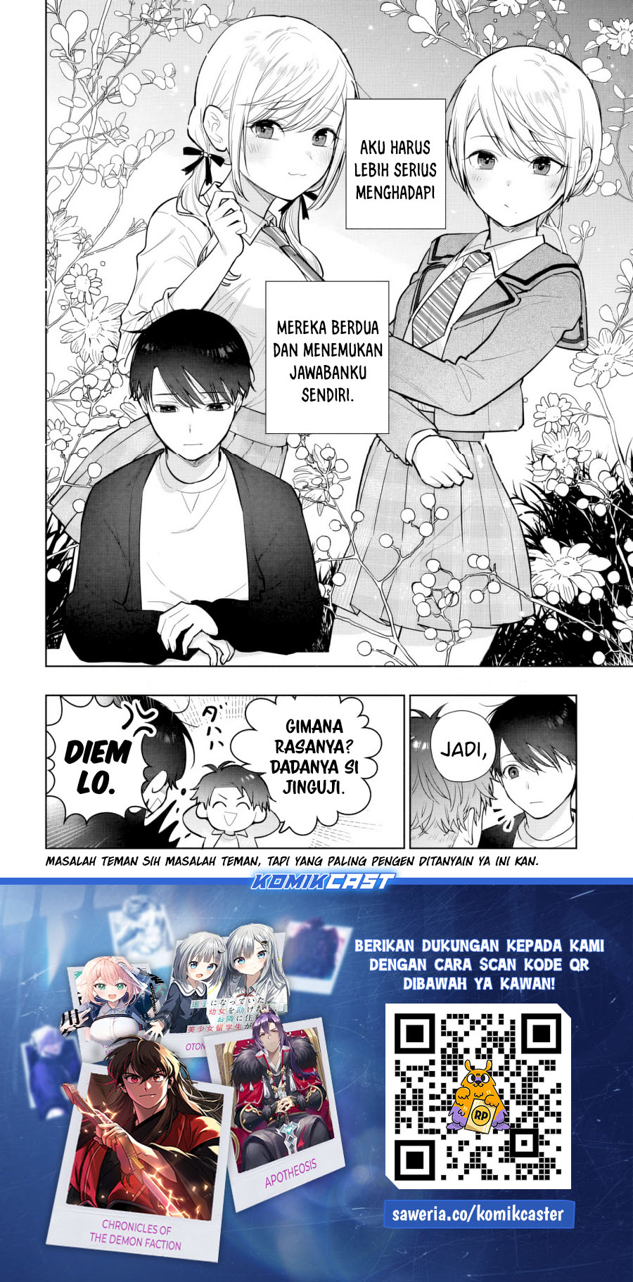 Baca Komik Koi wa Futago de Warikirenai Chapter 17.1 halaman 25