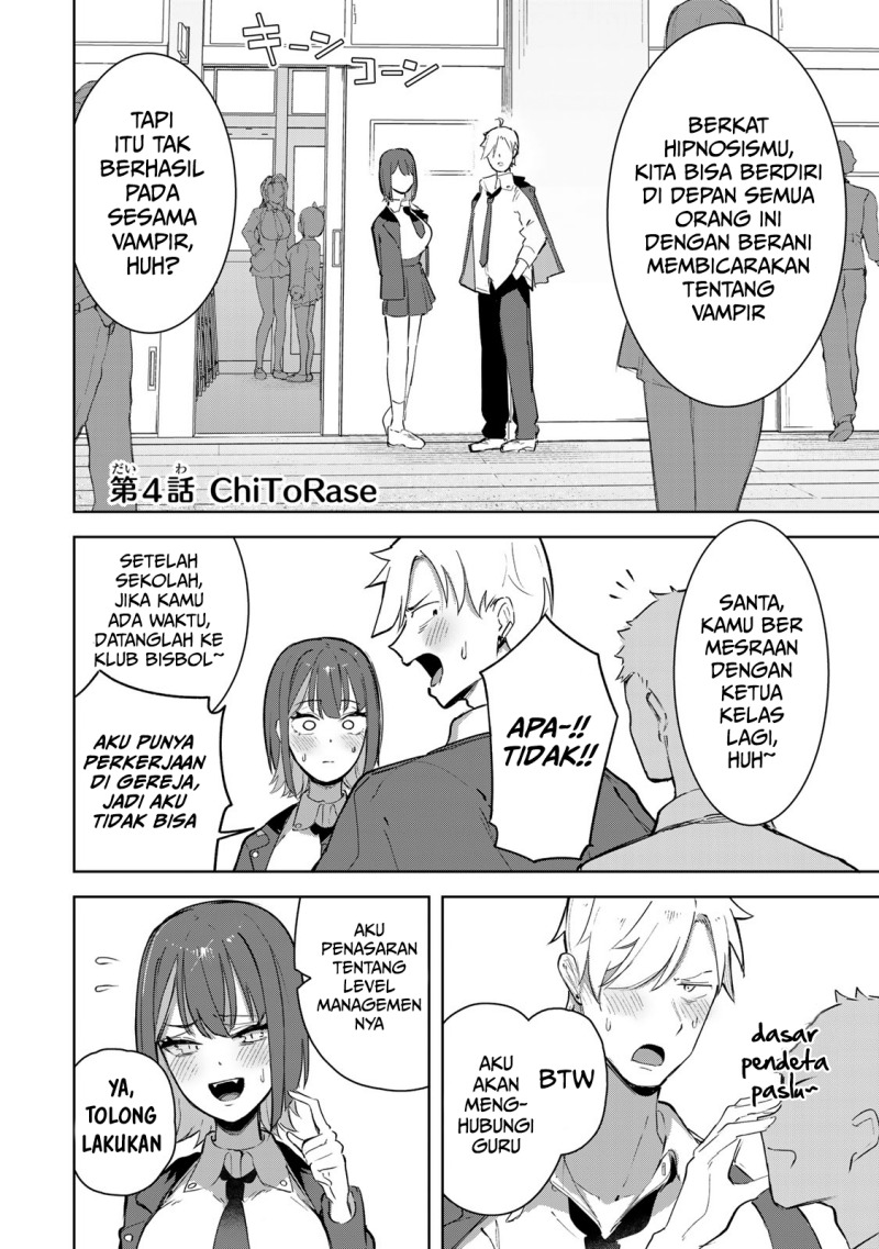 Kyuuketsuki-san wa Chitoraretai Chapter 04