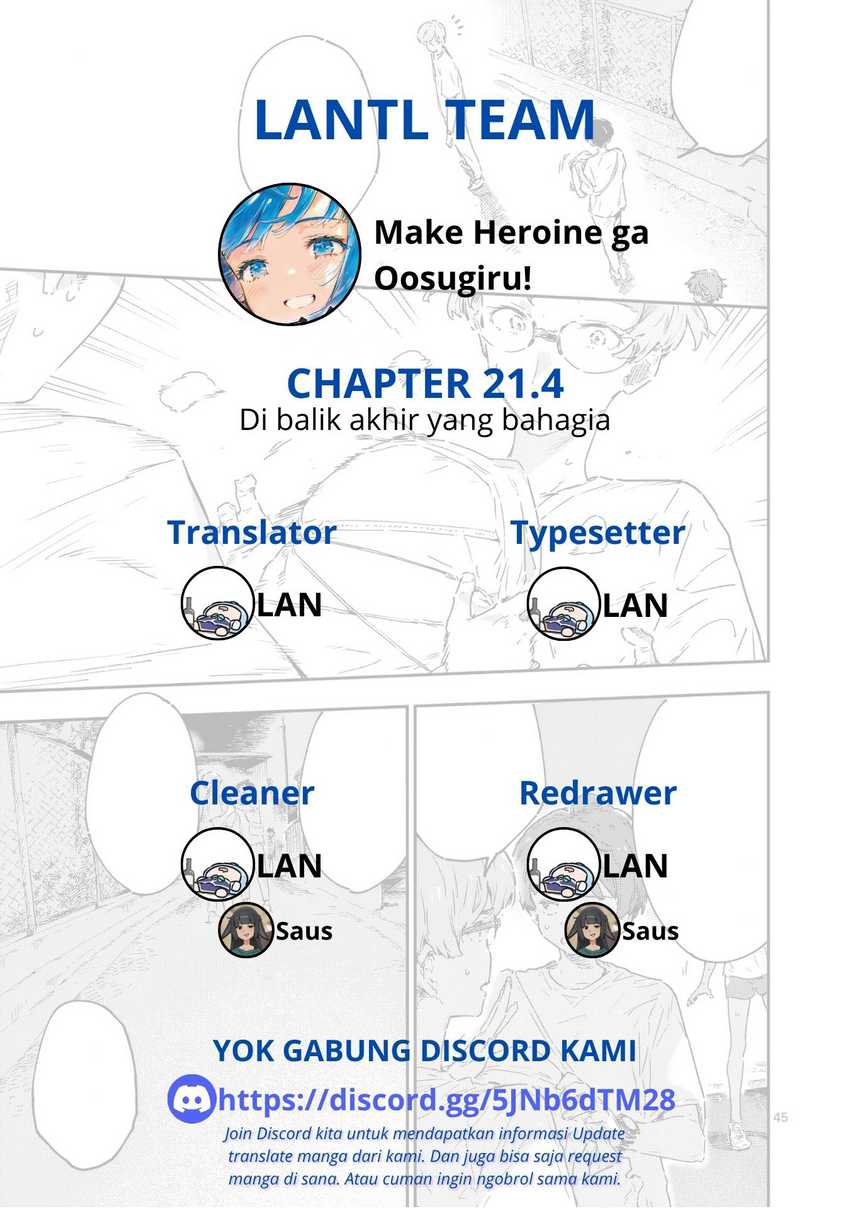 Baca Komik Make Heroine ga Oosugiru! Chapter 21.4 halaman 1