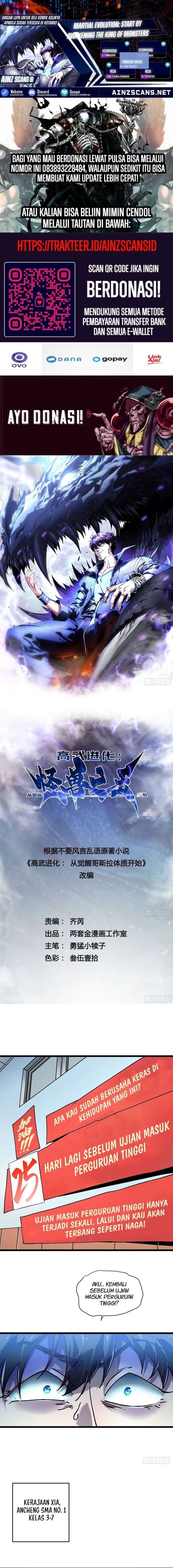 Baca Ultimate Martial Evolution: Begin by Awakening the King of Monsters - Chapter 1 halaman 1