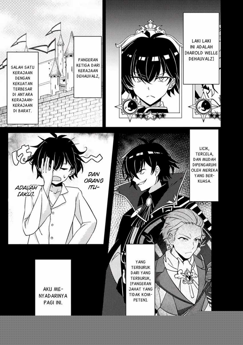 Munou no Akudou Ouji wa Ikinokoritai ~Ren’ai RPG no Akuyaku Mob ni Tensei Shita kedo, Gensaku Mushi shite Saikyou o Mezasu~ Chapter 01 page 8