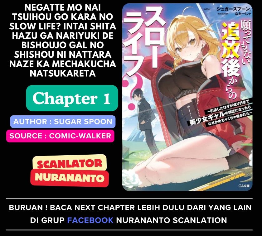 Negatte mo Nai Tsuihou Go kara no Slow Life? Intai Shita Hazu ga Nariyuki de Bishoujo Gal no Shishou ni Nattara Naze ka Mechakucha Natsukareta Chapter 01 page 2