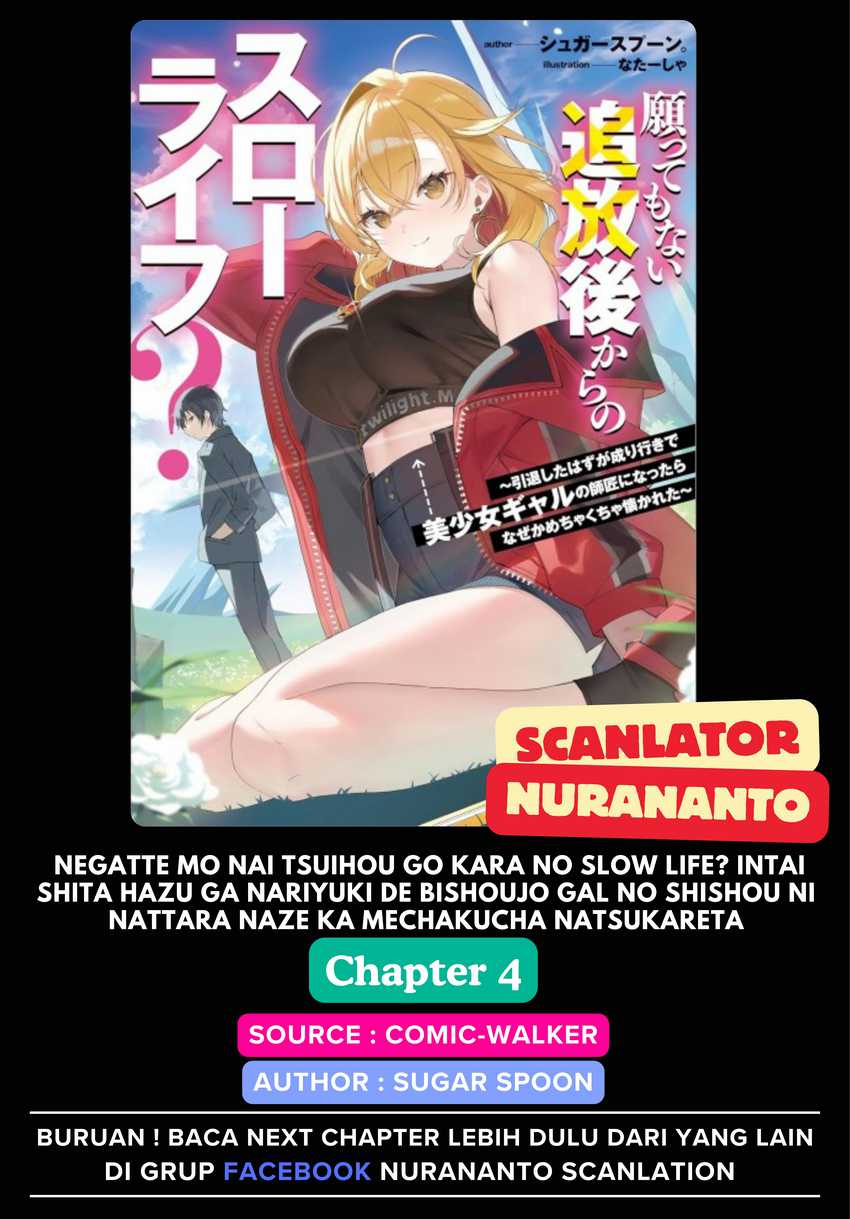 Negatte mo Nai Tsuihou Go kara no Slow Life? Intai Shita Hazu ga Nariyuki de Bishoujo Gal no Shishou ni Nattara Naze ka Mechakucha Natsukareta Chapter 04 page 2