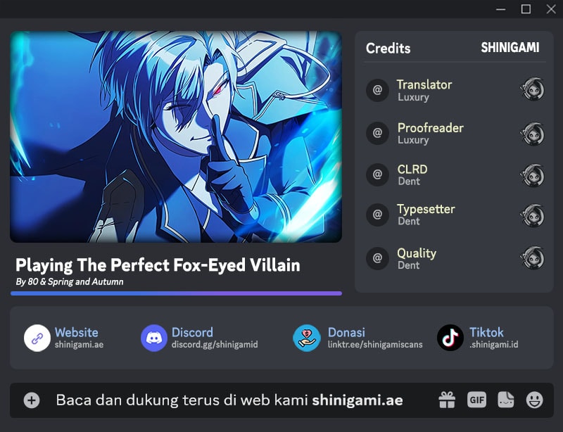 Playing The Perfect Fox-Eyed Villain Chapter 3