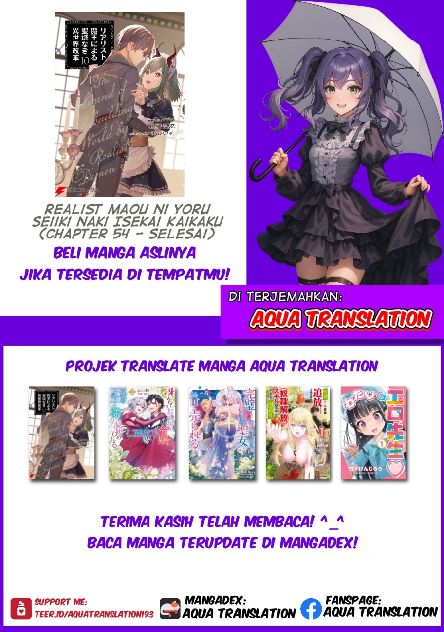 Realist Maou Niyoru Seiiki Naki Isekai Kaikaku  Chapter 54
