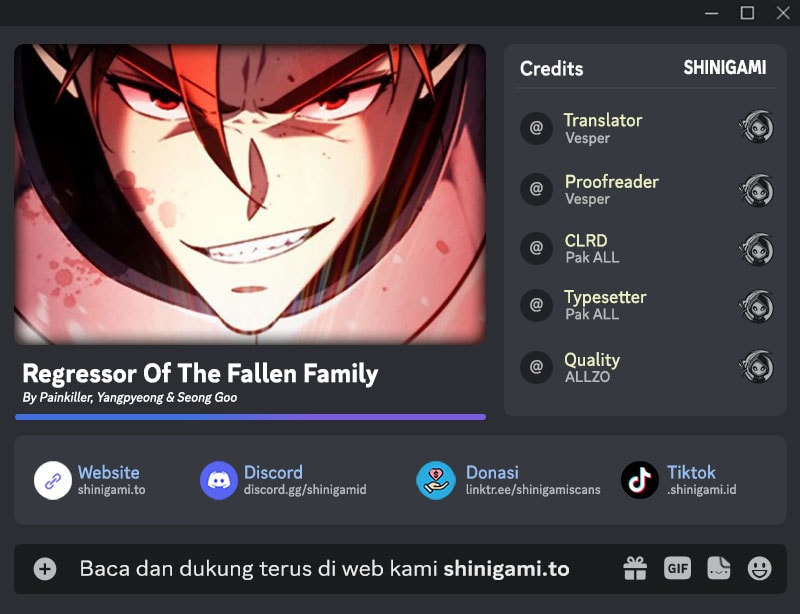 Regressor of the Fallen Family  Chapter 85