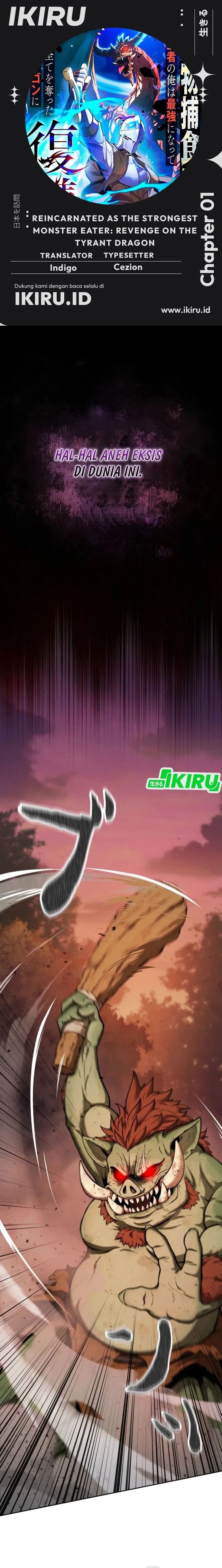 Baca Reincarnated as the Strongest Monster Eater: Revenge on the Tyrant Dragon - Chapter 1 halaman 1