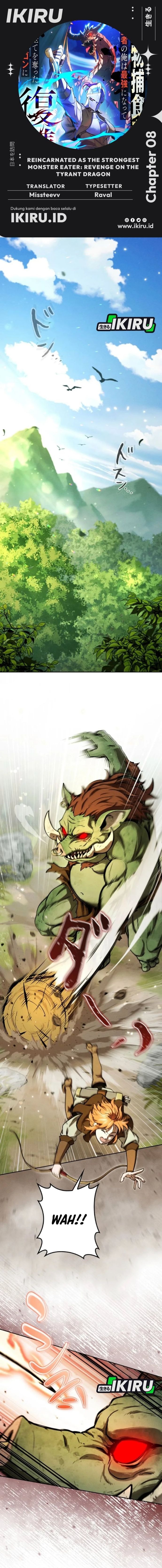 Baca Reincarnated as the Strongest Monster Eater: Revenge on the Tyrant Dragon - Chapter 8 halaman 1