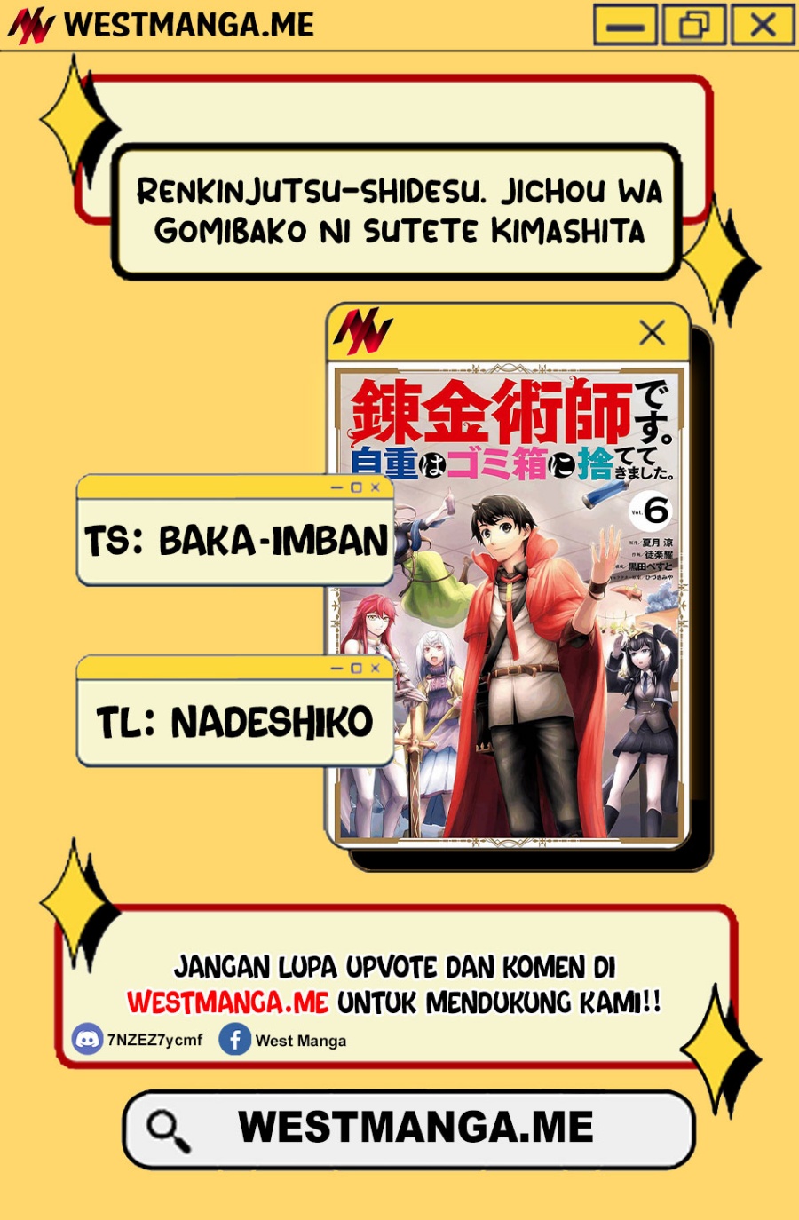 Baca Komik Renkinjutsu-shidesu. Jichou Wa Gomibako Ni Sutete Chapter 31 halaman 3