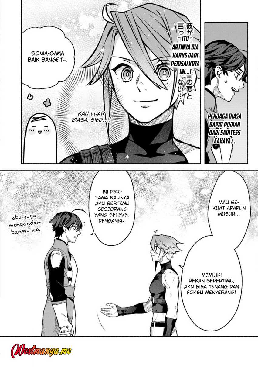 Baca Komik Sono Monban, Saikyou Nitsuki: Tsuihou Sareta Bougyo Ryoku 9999 no Senshi, Outo no Monban Toshite Musou Suru Chapter 36 halaman 32