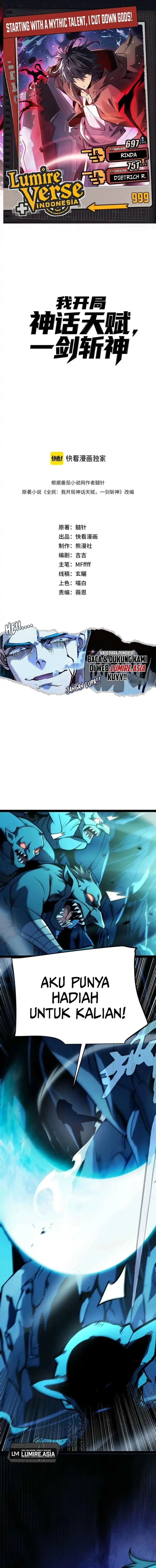 Baca Starting with a Mythic Talent, I Cut Down Gods! - Chapter 8 halaman 1