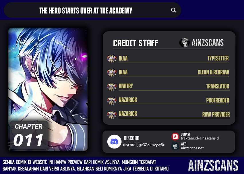 The Hero Starts Over at the Academy Chapter 11