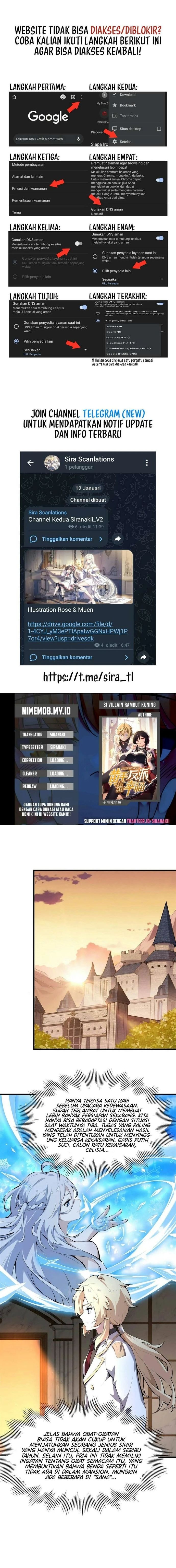 Baca The Yellow-haired Villain in Female Main Character's Novel wants Happiness - Chapter 3 halaman 1