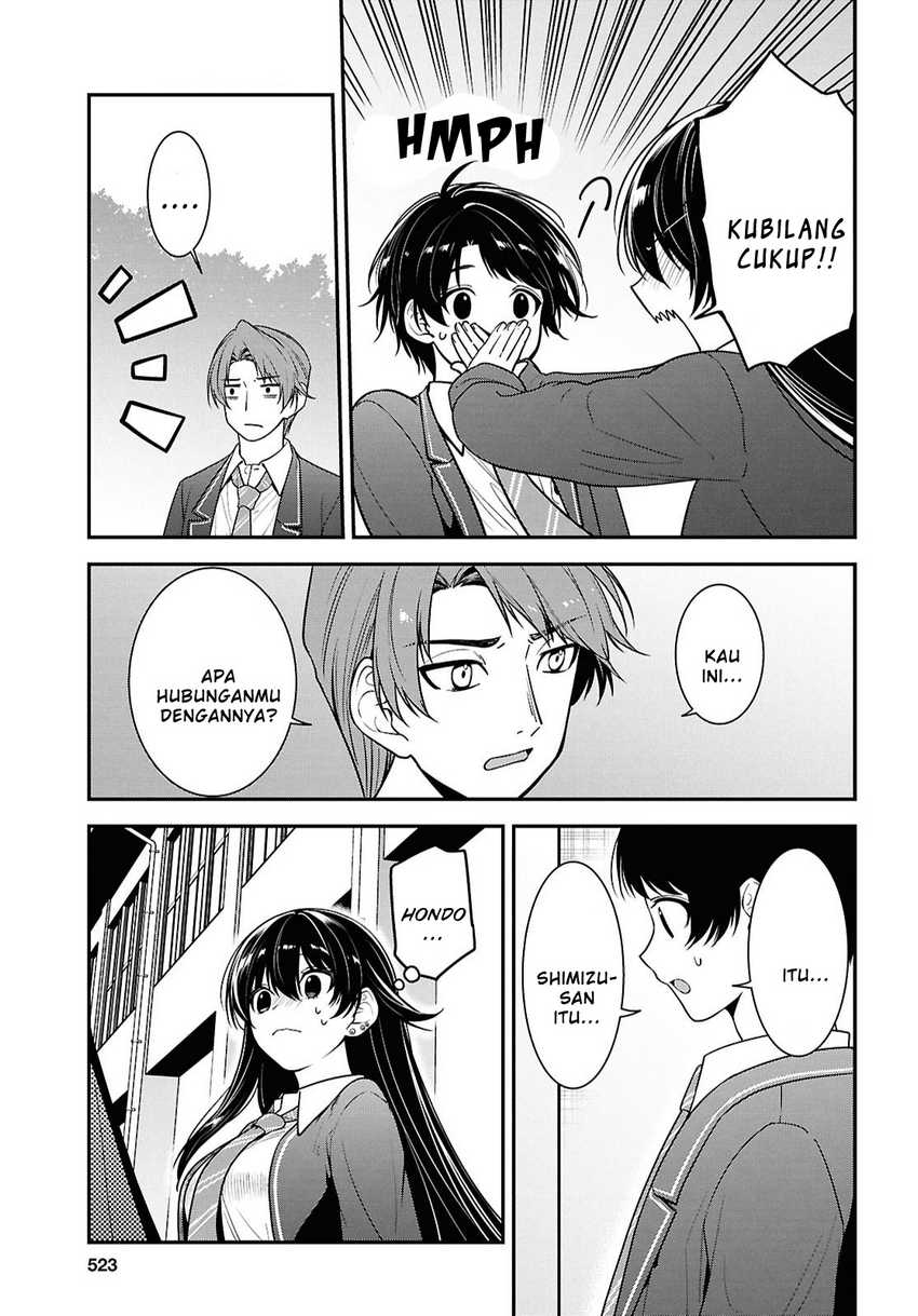 Tonari no Seki no Yankee Shimizu-san ga Kami o Kuroku Sometekita  Chapter 09