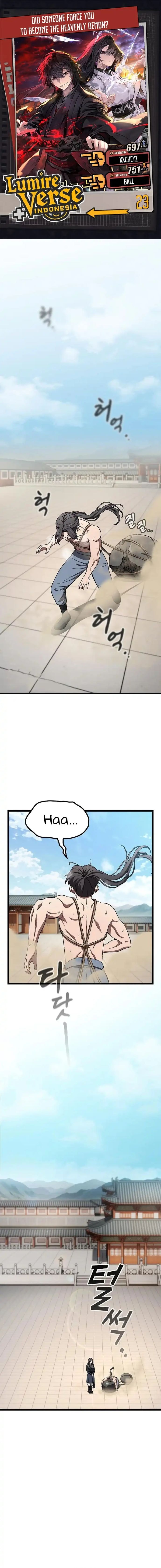 Who's threatening you with a knife to make you a Heavenly Demon? (Did Someone Force You to Become the Heavenly Demon?) - Chapter 23 - Page 1