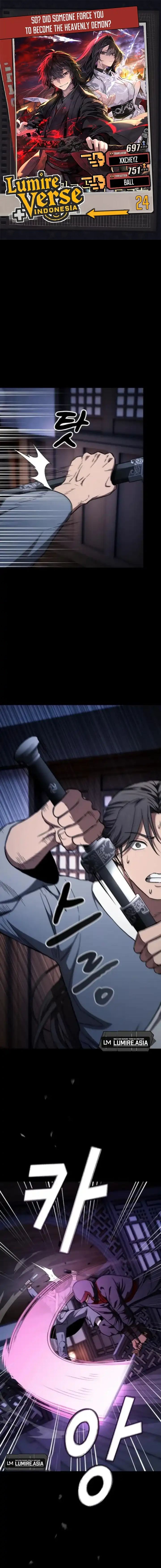 Who's threatening you with a knife to make you a Heavenly Demon? (Did Someone Force You to Become the Heavenly Demon?) - Chapter 24 - Page 1