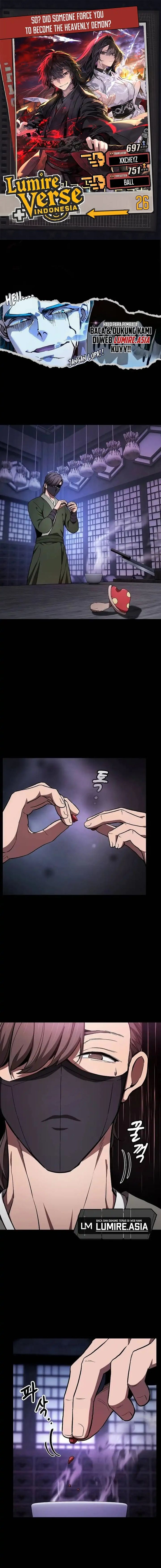 Who's threatening you with a knife to make you a Heavenly Demon? (Did Someone Force You to Become the Heavenly Demon?) - Chapter 26 - Page 1