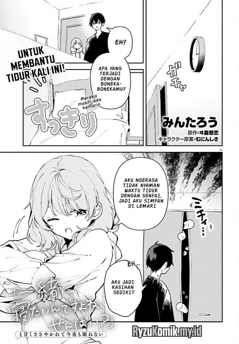 Baca “Issho ni Netaindesu yo Ne, Senpai?” to Amaku Sasayakarete Kon'ya mo Nemurenai - Chapter 3 halaman 1